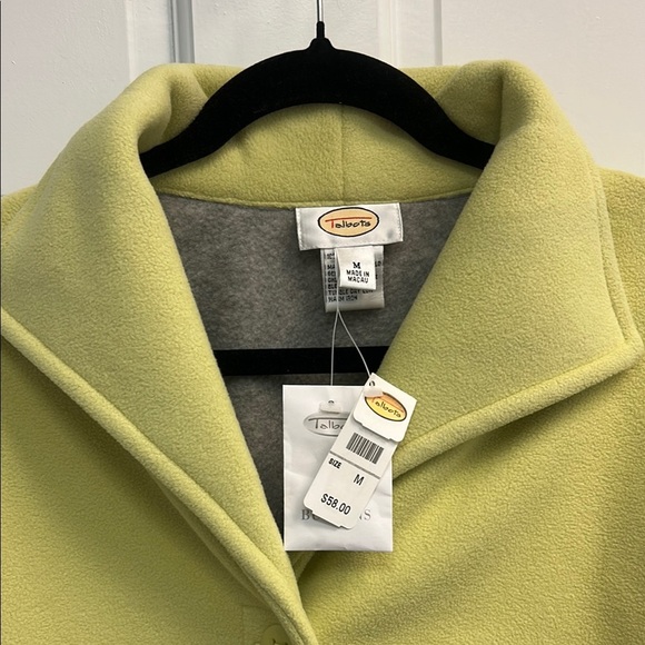 NWT Talbots Women’s Button Coat Pale Green Size M - Picture 2 of 5